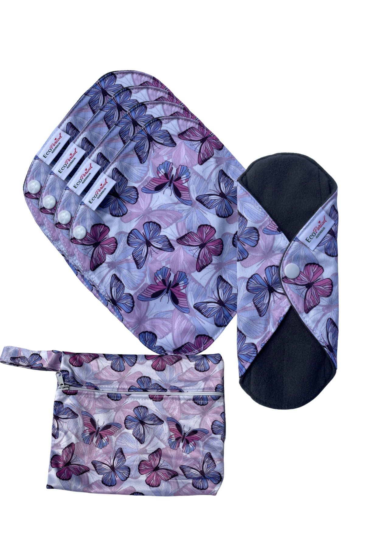 Eco Liner Pack - (5 small eco pads and wet bag)